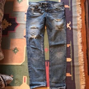 Factory distressed/repaired from Levi